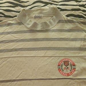 Nuovo Industriale Tan Striped Men's Long Sleeve Shirt